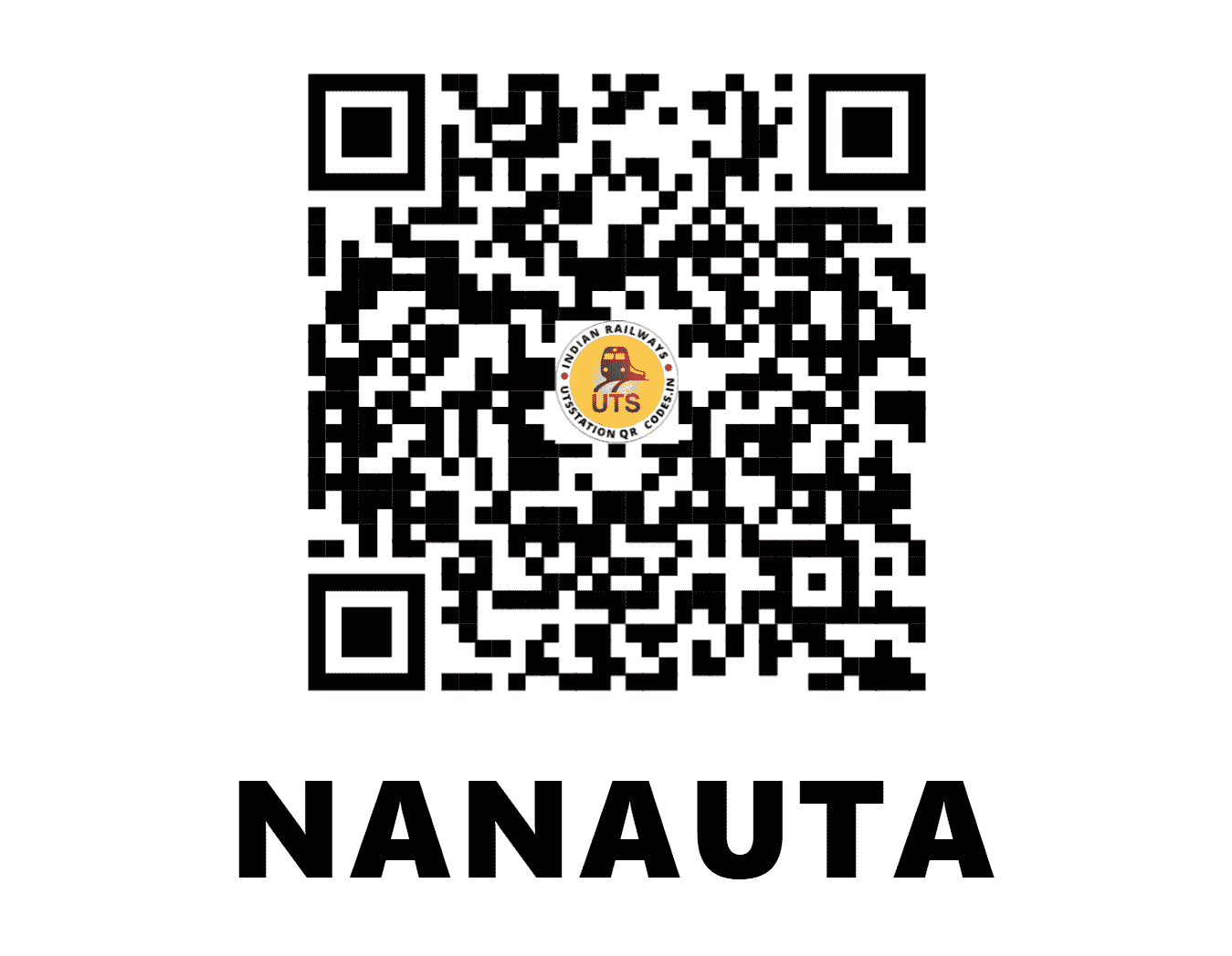 UTS QR Code for NANAUTA - NNX (NR - UTTAR PRADESH)